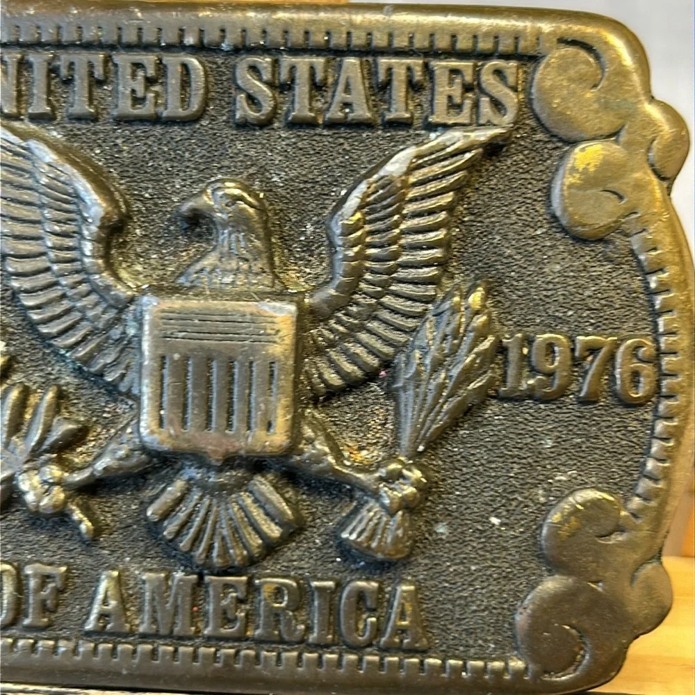 Bicentennial Anniversary of the United States of America belt buckle made in USA